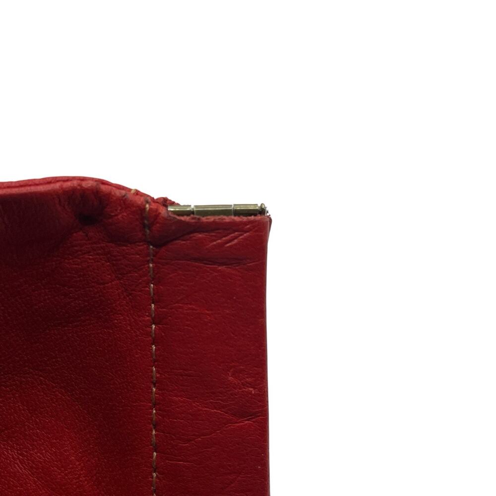 Coin Purse Vintage Red Leather Retro Chic Pop Open Closure Small Classic Money - Picture 6 of 8